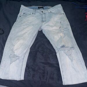 Aeropostale Men's Light Blue Relaxed Jeans